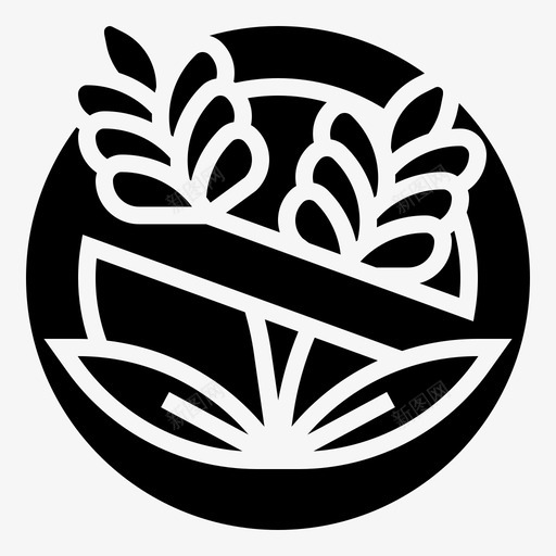 不含麸质过敏标签svg_新图网 https://ixintu.com 不含 麸质 过敏 标签 小麦
