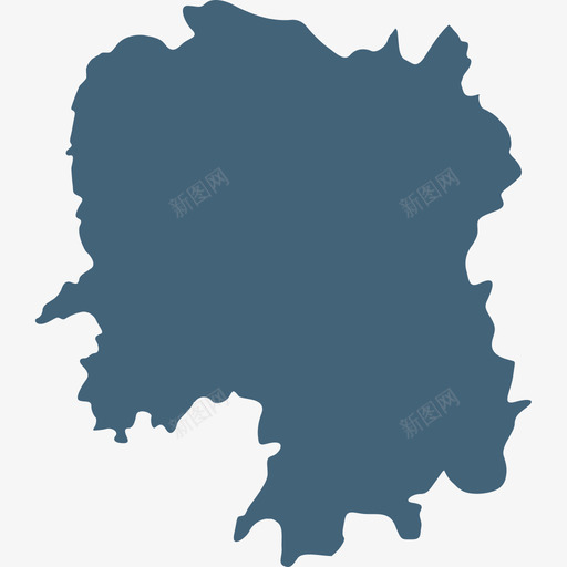 湖南省svg_新图网 https://ixintu.com 湖南省 地图 填充 单色