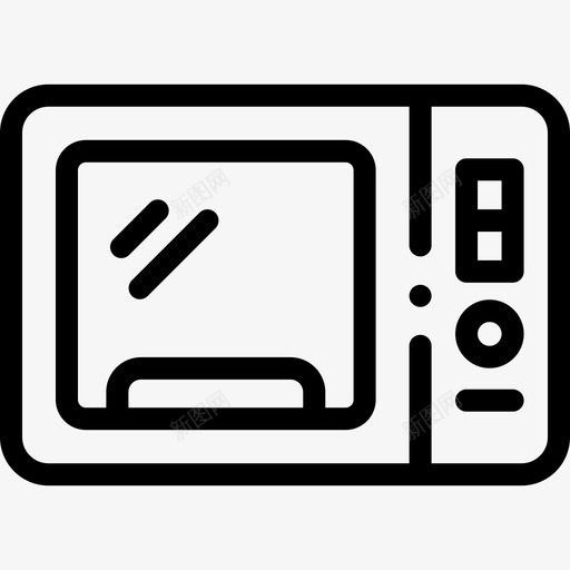 微波炉烹饪121线性svg_新图网 https://ixintu.com 微波炉 烹饪 线性