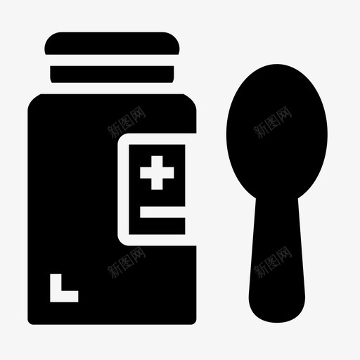 糖浆药药物健康svg_新图网 https://ixintu.com 糖浆 药物 健康 草药 医药 临床 雕文