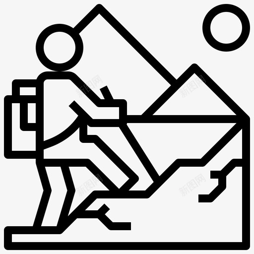 山假日18直线svg_新图网 https://ixintu.com 假日 直线