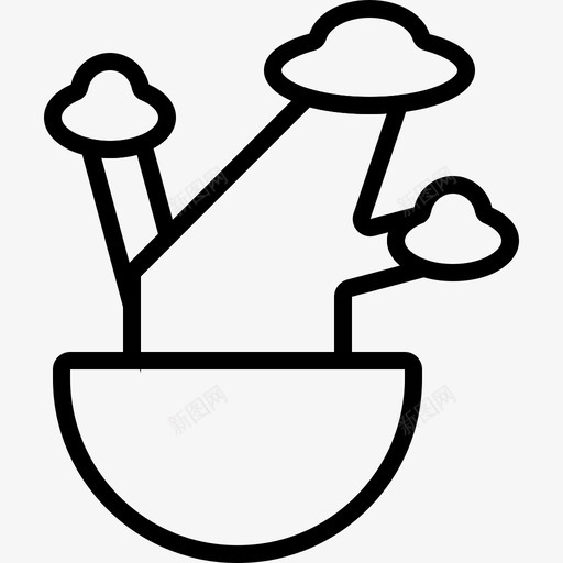 盆景环境园林svg_新图网 https://ixintu.com 环境 园艺 盆景 园林 自然 植物