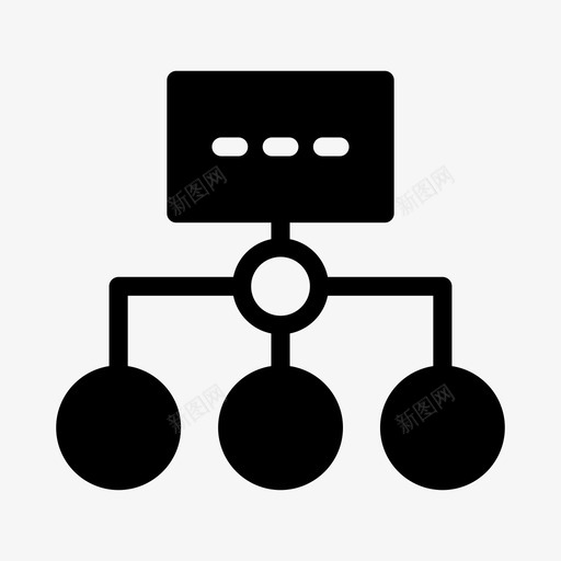 网络图表连接svg_新图网 https://ixintu.com 图表 网络 连接 层次 结构工程 线条 图示