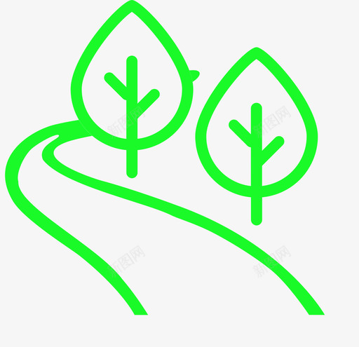森林河流svg_新图网 https://ixintu.com 森林 河流 单色