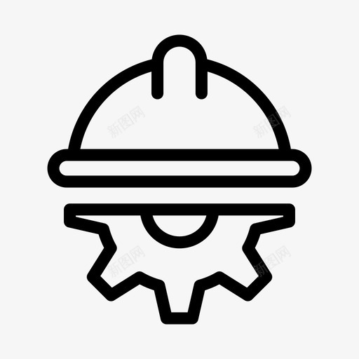 头盔装备建筑工程svg_新图网 https://ixintu.com 头盔 装备 建筑工程 工人 工程