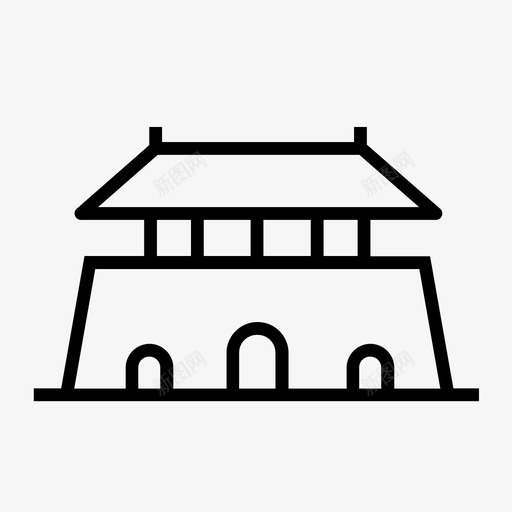 index天安门svg_新图网 https://ixintu.com 天安门