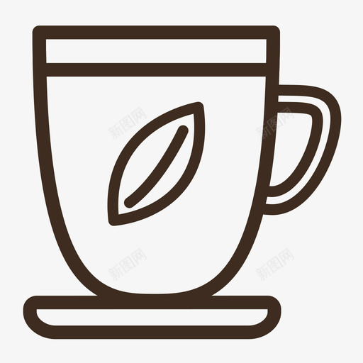 醇茶2svg_新图网 https://ixintu.com 醇茶 线性 单色 可爱