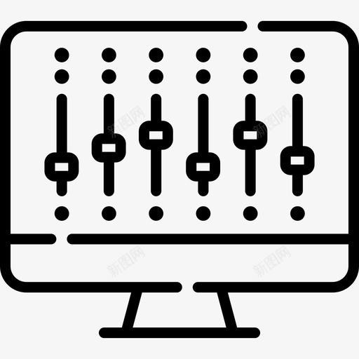 均衡器音频和视频28线性svg_新图网 https://ixintu.com 均衡器 音频 视频 线性