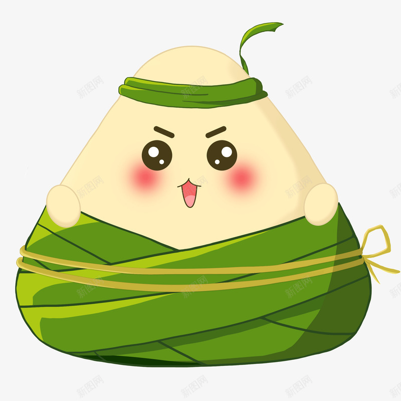节日端午手绘卡通粽子透明底PSDpng免抠素材_新图网 https://ixintu.com 节日 端午 手绘 卡通 粽子 透明