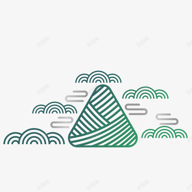 手绘粽子1库png免抠素材_新图网 https://ixintu.com 手绘 粽子