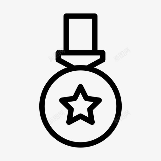 徽章勋章高级svg_新图网 https://ixintu.com 徽章 勋章 高级 优胜者 奖章 奖励 线雕文