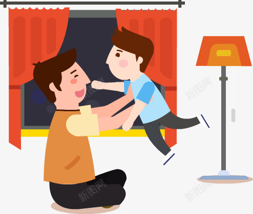 电脑管家父亲节png免抠素材_新图网 https://ixintu.com 电脑 管家 父亲节