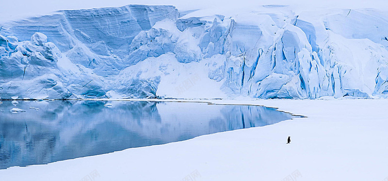 冰雪动态唯美浪漫南极背景