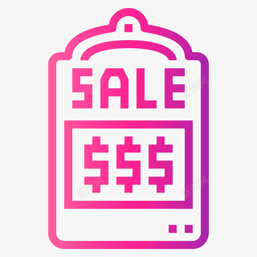 价格标签购物174渐变svg_新图网 https://ixintu.com 价格 标签 购物 渐变