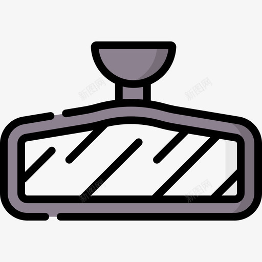 后视镜45驾校线性颜色svg_新图网 https://ixintu.com 后视镜 驾校 线性 颜色