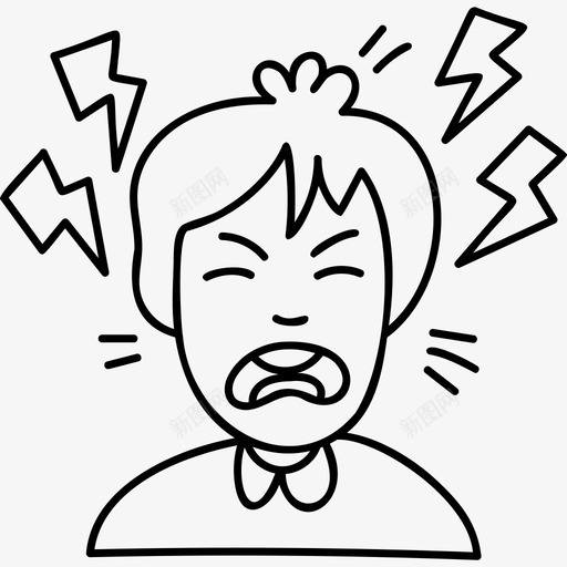 头痛病毒传播3黑色svg_新图网 https://ixintu.com 头痛 病毒 传播 黑色
