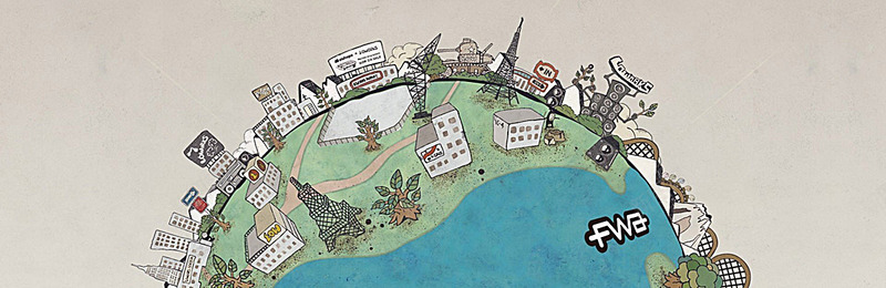 地球创意设计童趣展板儿童节漫画海报banner卡通背景