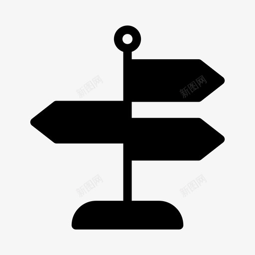 方向板箭头道路svg_新图网 https://ixintu.com 方向 标志 箭头 道路 地图 导航 航线
