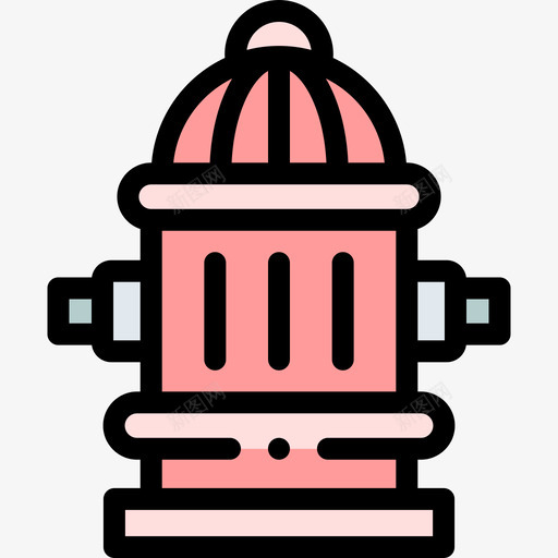 消防栓工作安全6线性颜色svg_新图网 https://ixintu.com 消防栓 工作 安全 安全线 线性 颜色