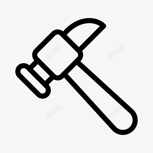 锤子建筑工业svg_新图网 https://ixintu.com 建筑 工业 锤子 建筑工 工具 字形