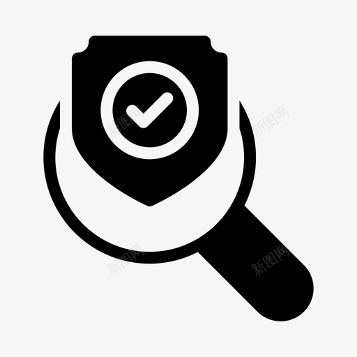 搜索屏蔽检查保护安全svg_新图网 https://ixintu.com 搜索 屏蔽 检查 安全 保护 互联网 一行 字形