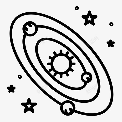 行星系天文学宇宙svg_新图网 https://ixintu.com 行星 星系 天文学 宇宙空间 世界 学校教育