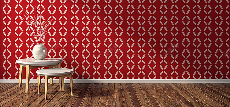 家居墙纸红色木纹桌子装饰质感纹理图背景