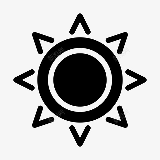 阳光气候早晨svg_新图网 https://ixintu.com 阳光 气候 早晨 天气 每日 旋转 线雕文