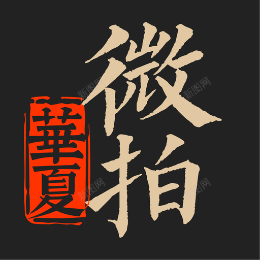 微拍logosvg_新图网 https://ixintu.com 微拍