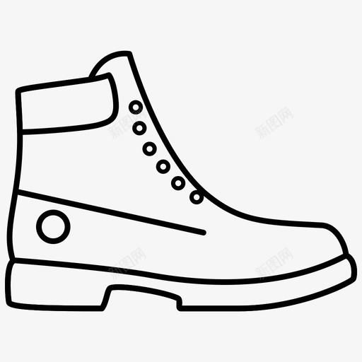 timberlandsvg_新图网 https://ixintu.com 单色 线性 扁平 简约 圆润
