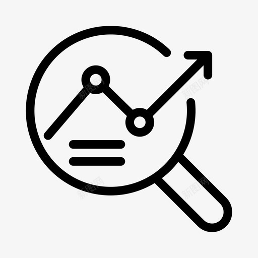搜索分析案例增长svg_新图网 https://ixintu.com 搜索 分析 案例 增长 研究 银行 金融 字形