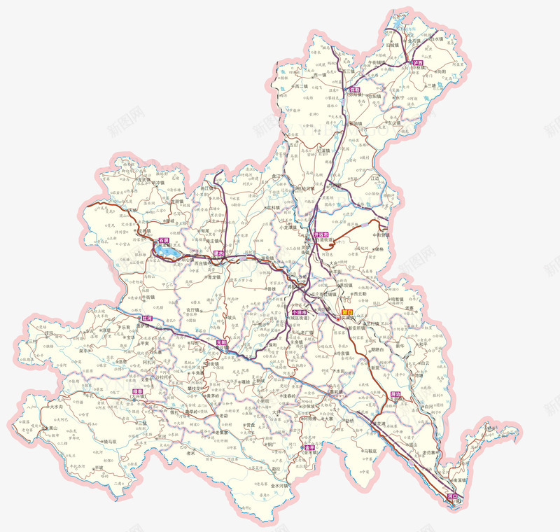 云南红河州地图png免抠素材_新图网 https://ixintu.com 云南 红河 地图