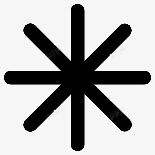 星号脚注指示符svg_新图网 https://ixintu.com 星号 脚注 指示 标记 通知