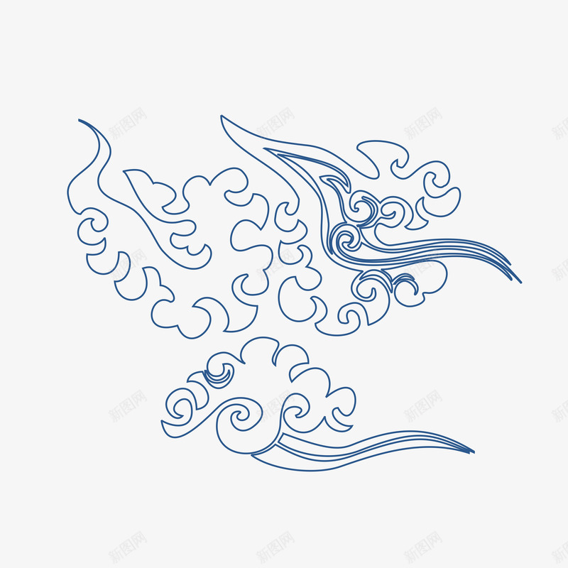 中国古风传统纹样祥云海浪透明图案AI矢量16png免抠素材_新图网 https://ixintu.com 中国 古风 传统 纹样 祥云 海浪 透明 透明图 图案 矢量
