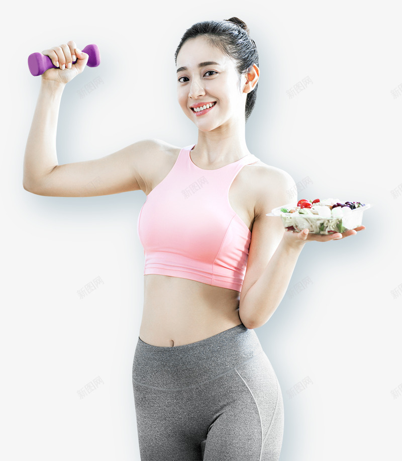 营养膳食的健身美女png免抠素材_新图网 https://ixintu.com 营养 膳食 健身 美女