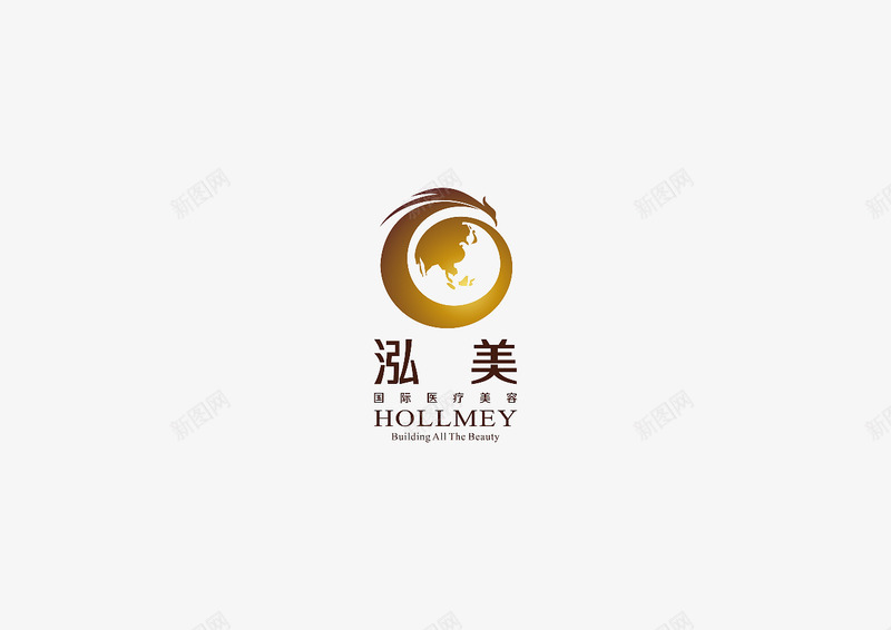 泓美国际医疗美容韩式半永久定妆LOGO及微信推广设png_新图网 https://ixintu.com 泓美 国际 医疗美容 韩式 永久 定妆 微信 推广 广设