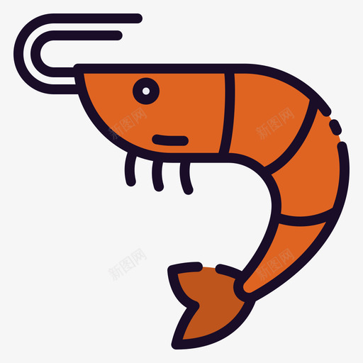 虾营养24原色svg_新图网 https://ixintu.com 营养 原色