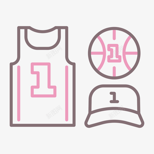 商品篮球58线性颜色svg_新图网 https://ixintu.com 商品 篮球 线性 颜色