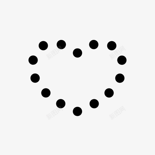 点点组成的心图标png_新图网 https://ixintu.com 点点 组成 图标