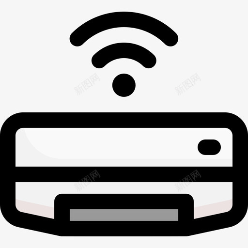 空调智能家居37线性颜色svg_新图网 https://ixintu.com 空调 智能家居 线性 颜色