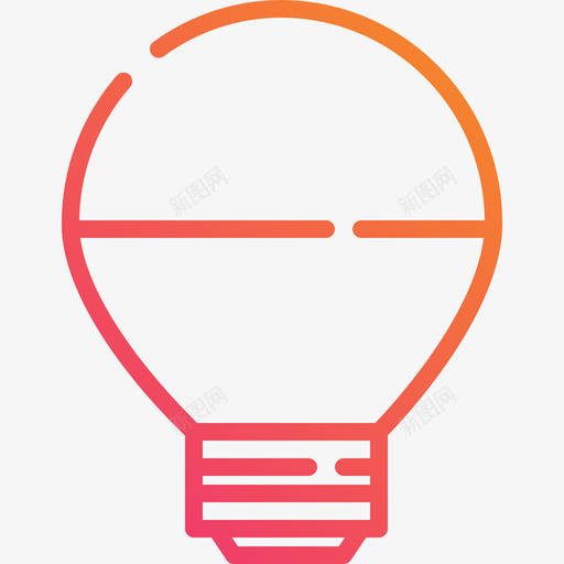 Led灯泡能量和功率7线性梯度svg_新图网 https://ixintu.com 灯泡 能量 功率 线性 梯度