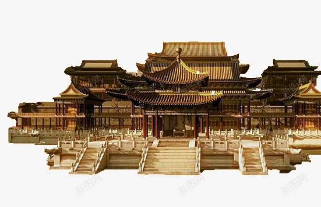 手绘古代宫殿透明装饰png免抠素材_新图网 https://ixintu.com 手绘 古代 宫殿 透明 装饰
