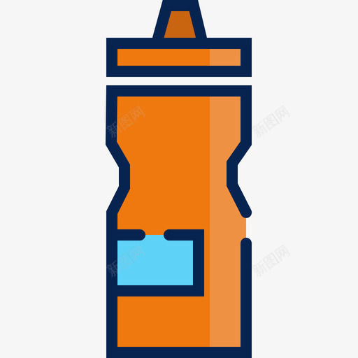 运动瓶自行车配件4线性颜色svg_新图网 https://ixintu.com 运动 自行车 配件 线性 颜色
