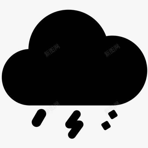天气图标雷阵雨伴有冰雹svg_新图网 https://ixintu.com 天气 天气图 图标 雷阵雨 伴有 冰雹