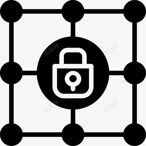 区块链比特币2填充svg_新图网 https://ixintu.com 区块 比特 填充