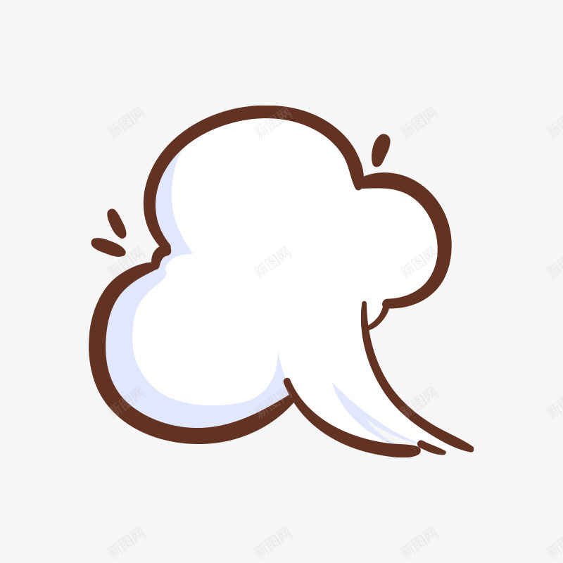 Q版云彩对话框免扣png免抠素材_新图网 https://ixintu.com 云彩 对话框 免扣