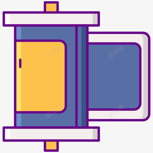 摄影机胶卷私家侦探3线性颜色svg_新图网 https://ixintu.com 摄影机 胶卷 私家侦探 线性 颜色