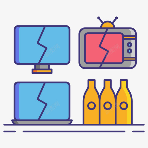 打破愤怒室2线性颜色svg_新图网 https://ixintu.com 打破 愤怒 线性 颜色