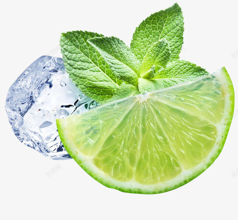 冰块柠檬薄荷png免抠素材_新图网 https://ixintu.com 冰块 柠檬 薄荷