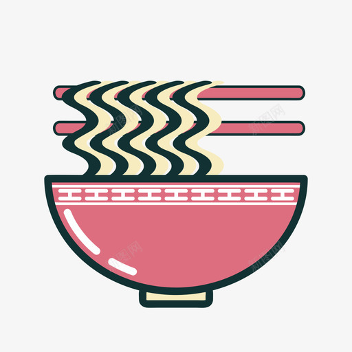 公仔面svg_新图网 https://ixintu.com 公仔 饮食